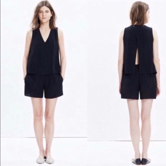 Madewell Overlay Romper - Picture 2 of 5